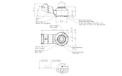Bosch Knock Sensor KS4-P 0261231173 dimension drawing