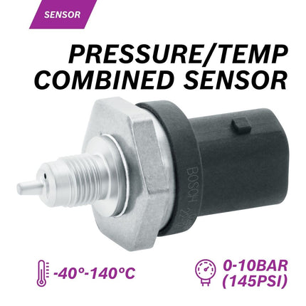 Bosch Liquid Pressure/Temp combined Sensor, 10 bar & 140 deg C