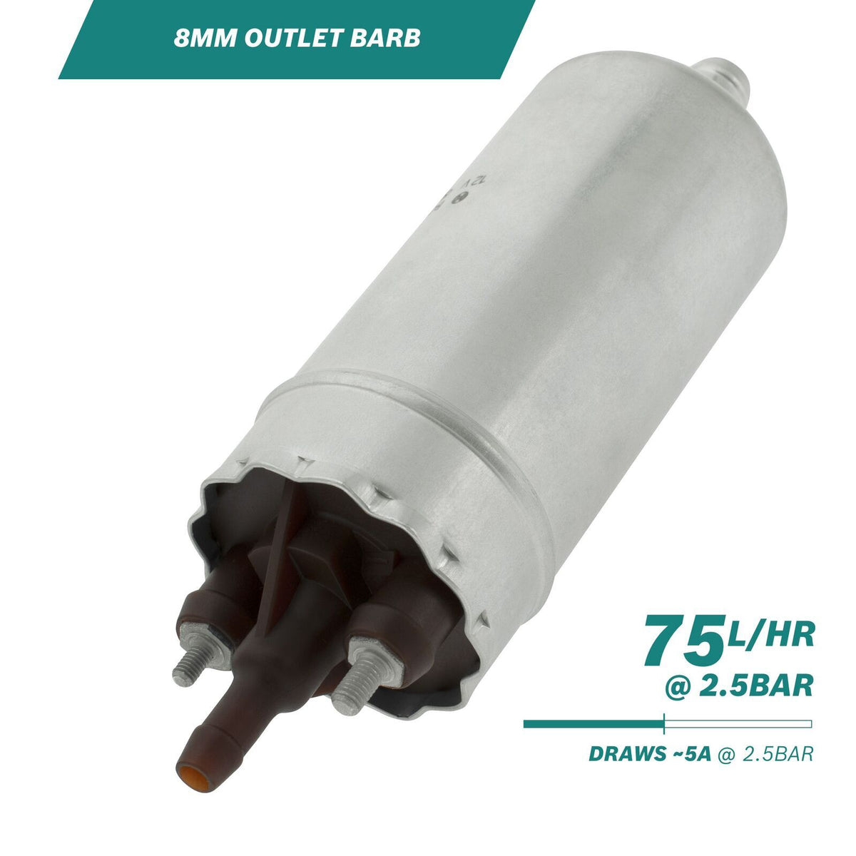 Bosch >75l/h @2.5bar In-line Fuel Pump