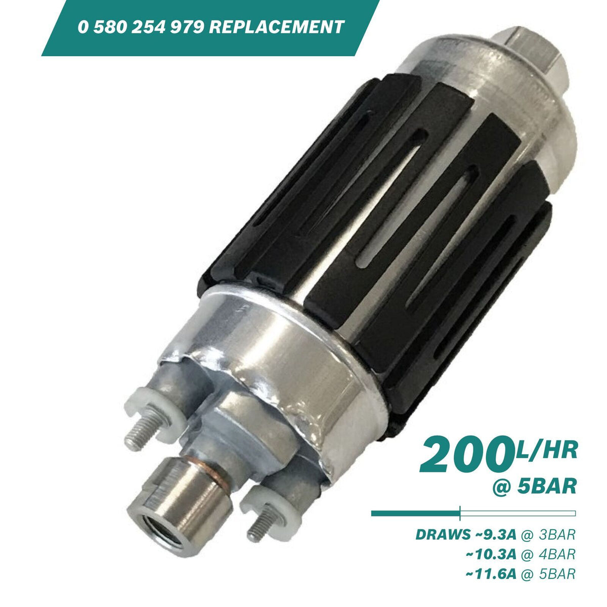 Bosch >200l/h @5bar In-line Fuel Pump