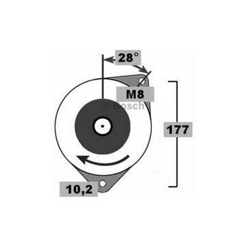 Bosch Alternator - BXH1231A