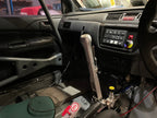 EVO cabin with Bosch ABS map switch and ABS lamp on the dash panel, hydraulic handbrake and bias plumbing